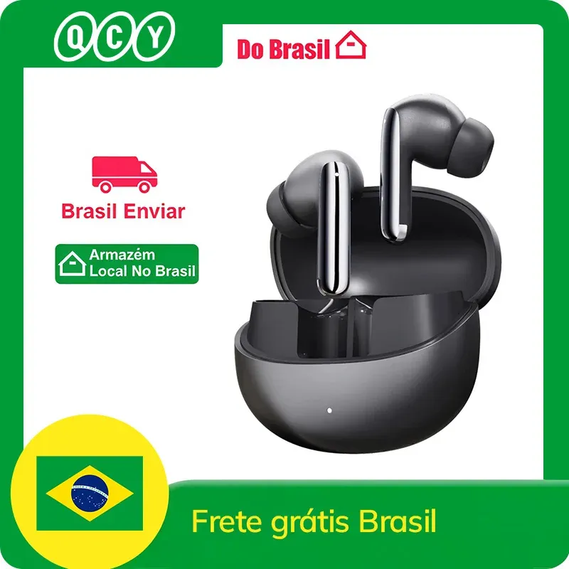Fone De Ouvido Sem Fio Qcy Melobuds Pro Anc Bluetooth 5.3 Anc Hbrido 46db, Hi-Res, Earbuds Ldac